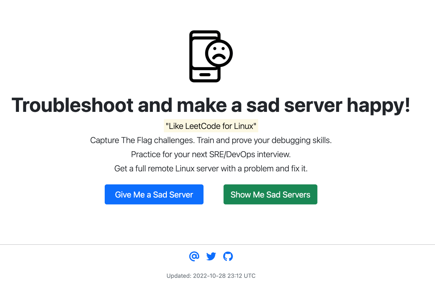 make sadservers happy again